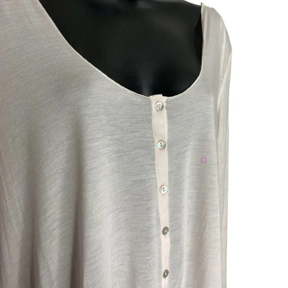 Free People Blouse Top Womens Small Light Pink Lace Open Back Coquette Romantic